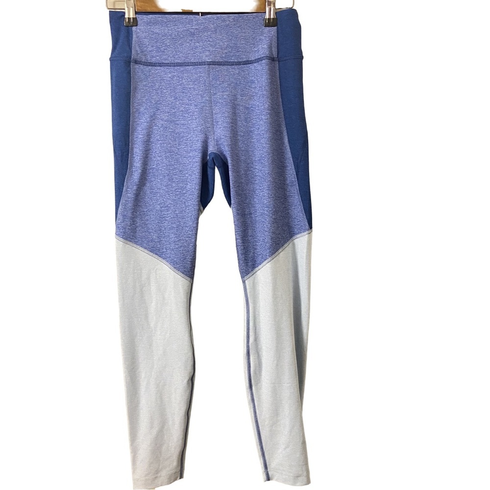 Outdoor Voices Size Small 7/8 Warmup Leggings in Navy Deep and Sea mist. - Picture 2 of 6